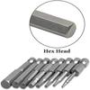 8/10pcs Set 1/4Inch Hex Shank(1.5-12)X50mm Steel Inner Hexagon Head Drill Screwdriver Set with Magnetic Bits Hex Head Allen Bits