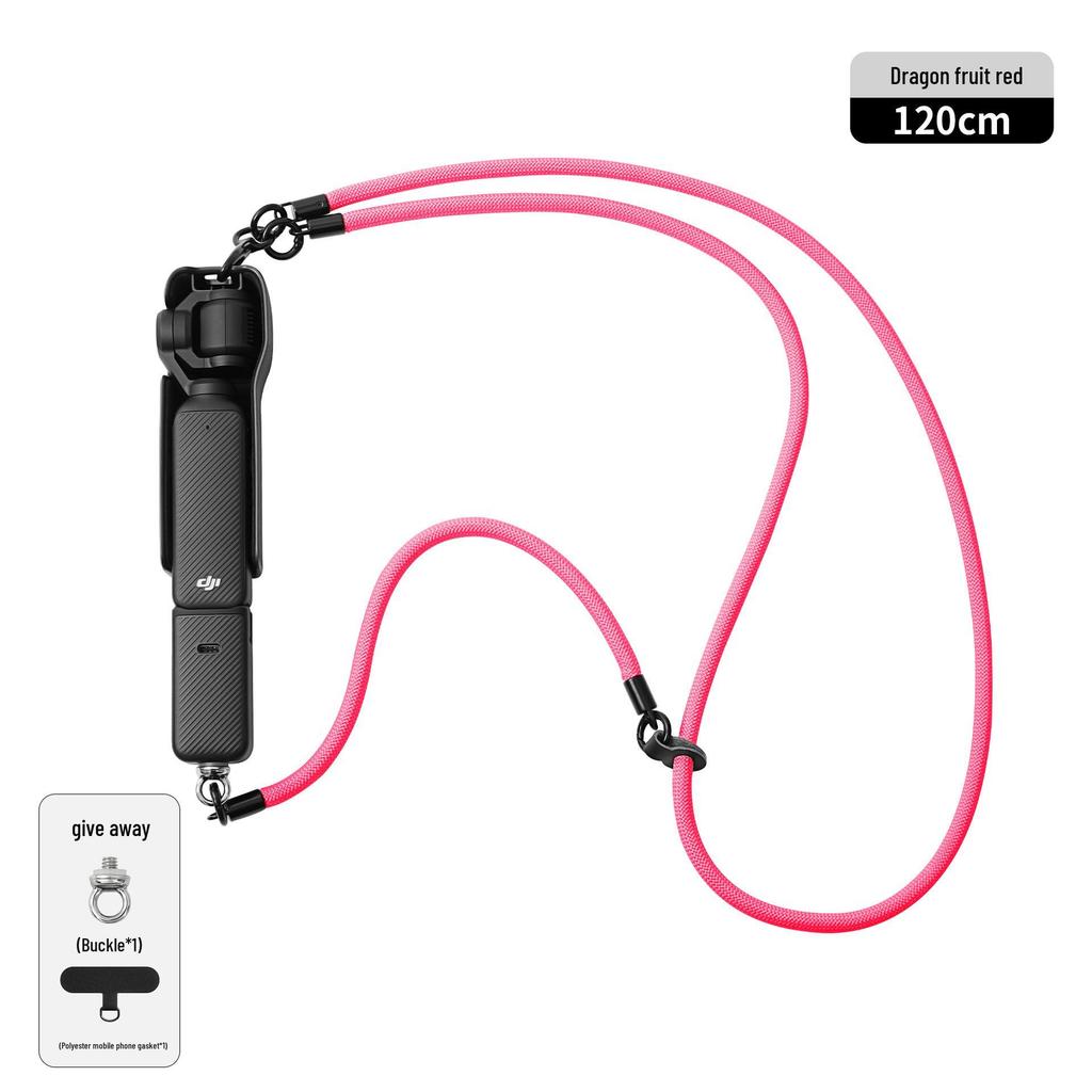 DJI Pocket 3: Vielseitiges Anti-Verlust-Lanyard mit abnehmbarer Handgelenk- und Umhängekordel
