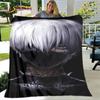 Tokyo Ghoul Japan Anime Cartoon Soft Plush Blanket,Flannel Blanket Throw Blanket for Living Room Bedroom Bed Sofa Picnic Cover