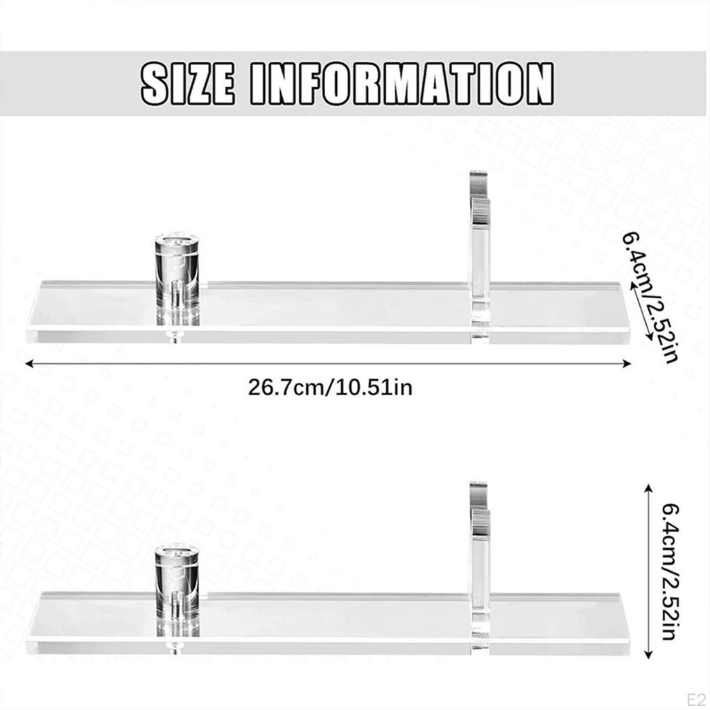 Japanese Martial Arts Equipments Acrylic Display Stand Decorative 26.7x6.4cm