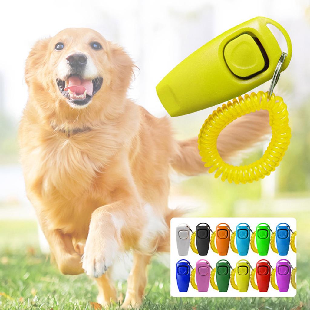 2 Stück Ergonomische Hundeklicker Pfeife Trainingsset Kunststoff Outdoor Gehtraining Gerät Für Rassen Kommandos Und Verhalten