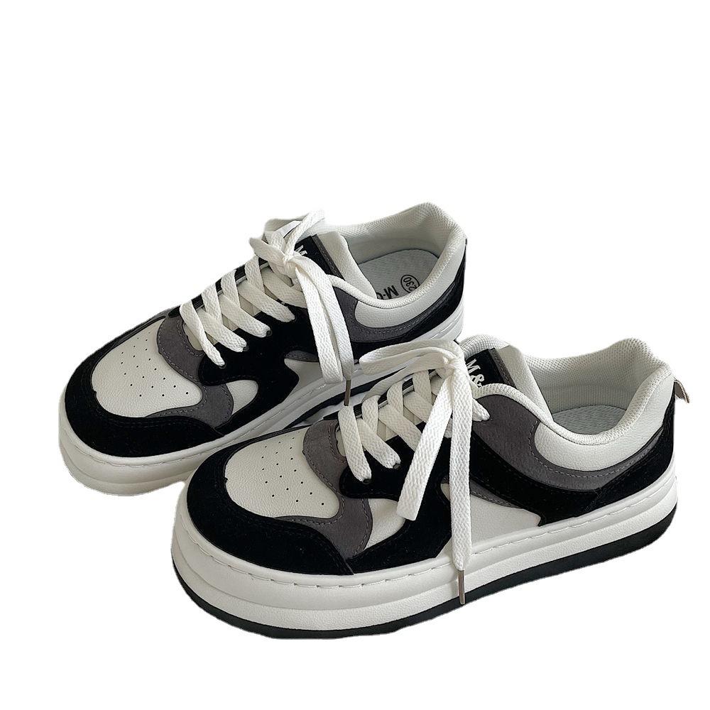 

Женская обувь в стиле ретро в Гонконге. Модные весенние и осенние новые универсальные студенческие туфли на платформе с большой головой. 40 чёрный