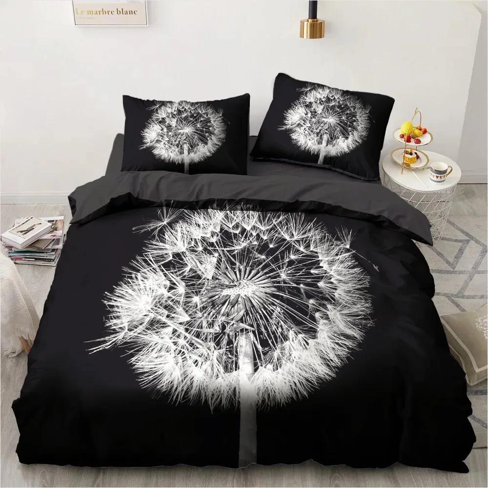 3D Plant Flower Rose Comfortable Duvet Quilt Cover Pillowcase Bedding Set Children Bedroom Decoration Home Textile