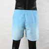 Men Beach Shorts Gradient Contrast Color Drawstring Elastic Waist Casual Daily Wear Pockets Thin Knee Length Summer Shorts Men Vacation Shorts