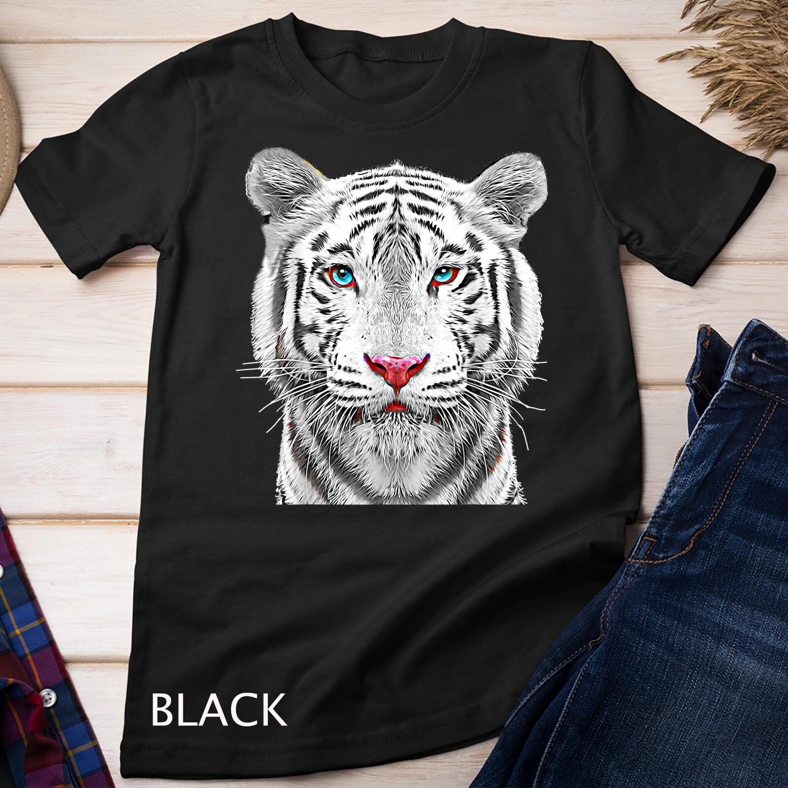 Siberian White Bengal Tiger Unisex T-Shirt Mens Womens Tees Top S
