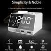 Home Decor Table Clock Alarm Clock Speaker With 2 USB Ports Bluetooth 4.2 Radio LED Digital Alarm Clock