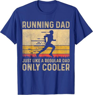 Running Dad a Regular Dad Only Cooler Funny Fathers Unisex T-Shirt
