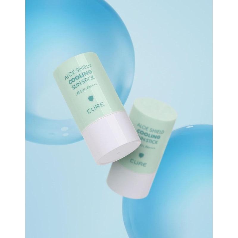 Cure Aloe Shield Cooling Mint Sun Stick for the Whole Family (23g) (2ea)