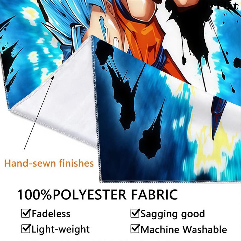 Son Goku Wall Tapestry Aesthetic Wall Hanging Printed Fabric Blanket Decorative Tapestries For Bedroom Living Room Home Decor