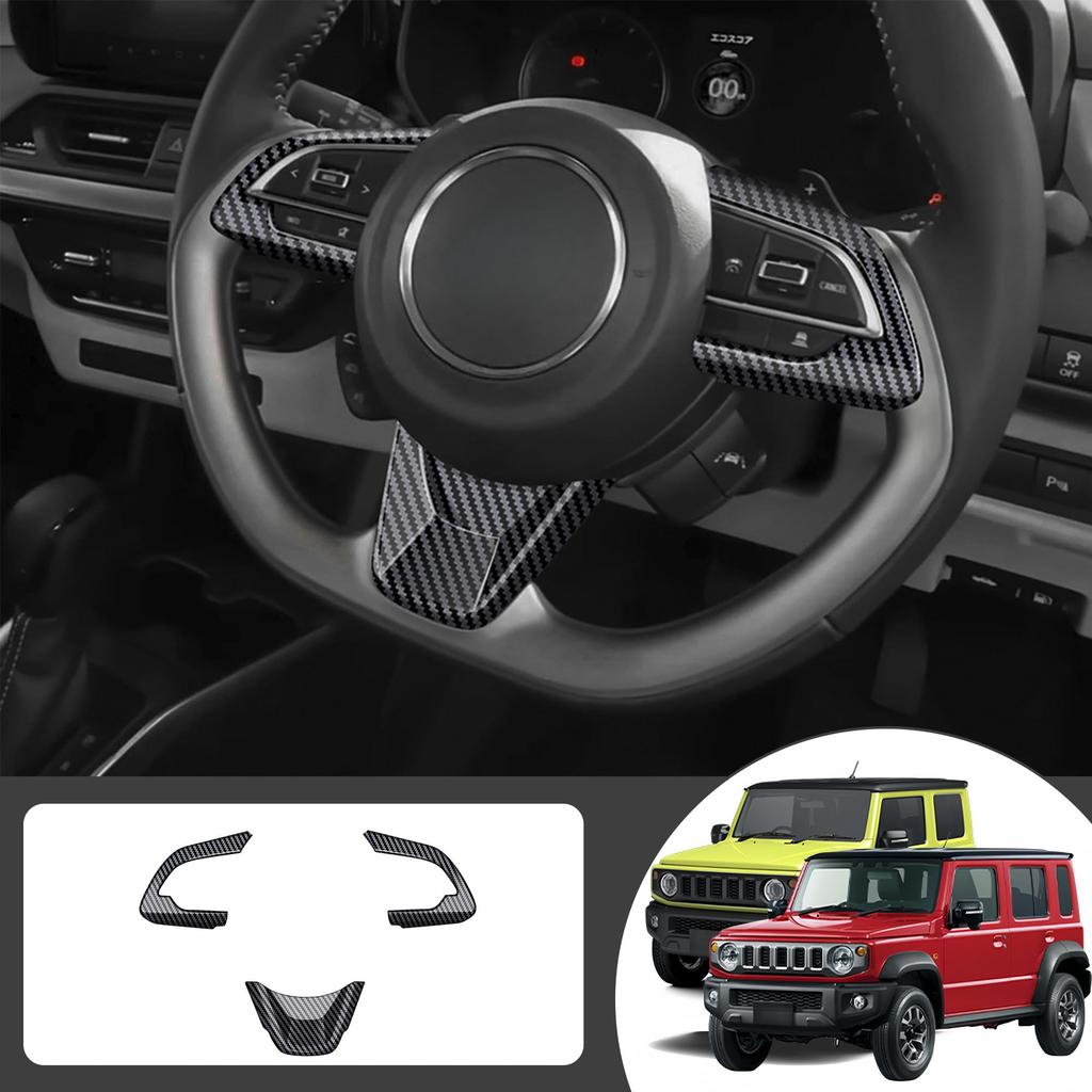 Kylorune Custom Parts for JB64/JB74W/JC74 Steering Garnish Steering Panel (Carbon Tone)