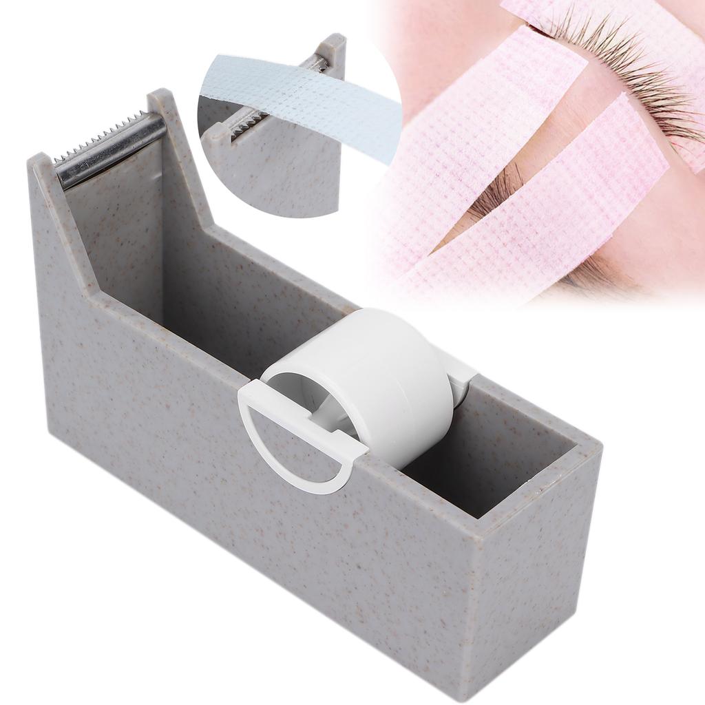 Portable Eyelash Extension Tape Dispenser Home Beauty Salon Desktop Tape Cutter HolderGray