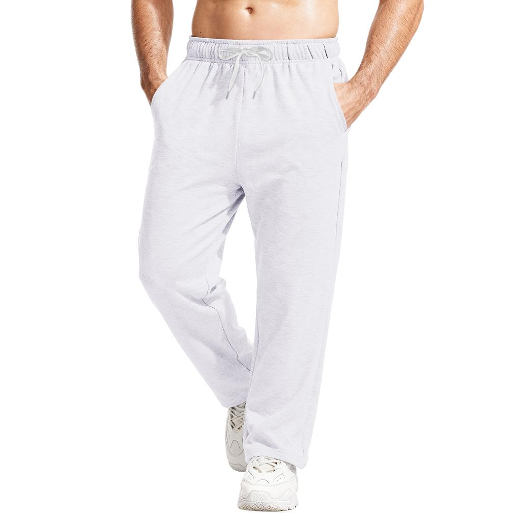 Pánské ležérní tepláky volného střihu se strečovým pasem a stahovací šňůrkou, kalhoty na jógu