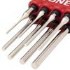 TONE Pin Punch Set PP800P Red 8 Items (with Holder) Contents