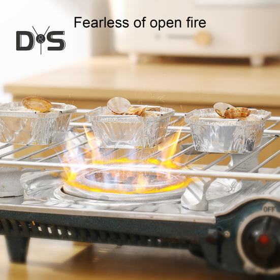 Non Stick 20st Cupcake Cups Food Grade Milieuvriendelijk Hittebestendig Waterdicht Aluminiumfolie Cupcake Cups Bakvoeringen Thuisbenodigdheden