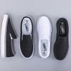 Hand-painted Canvas Shoes, Little White Shoes, Lazy One-pedal Spring Trend, Male and Female Couples, Student Elastic Footwear