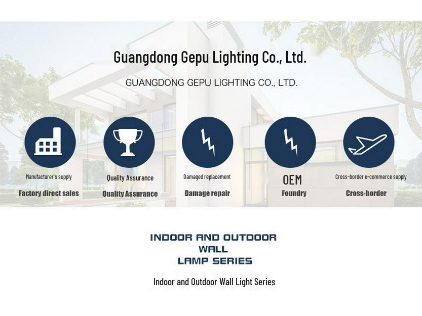 Luz de Parede LED Clássica de Cabeça Dupla para Exterior à Prova d'Água para Pátio e Varanda