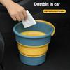 5/10/17L Bärbar Vikbar Hink Multifunktionell Förtjockad Silikonhink för Biltvätt och Fiske Camping Vikbar Hink