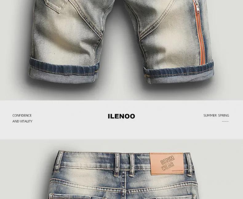 Férfi Európai Szaggatott Farmer Rövidnadrág - Nyári Stílus