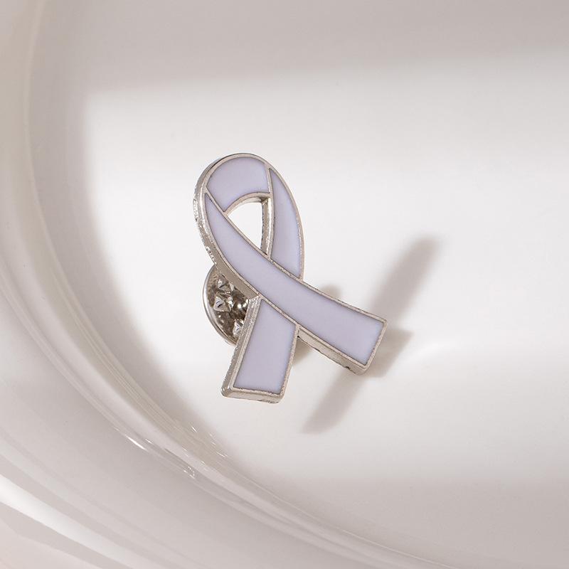 Aids Prevention Publicity Brooch, Colored Oil Drip, Red Ribbon, Metal Badge, Public Welfare Publicity Activity Corsage