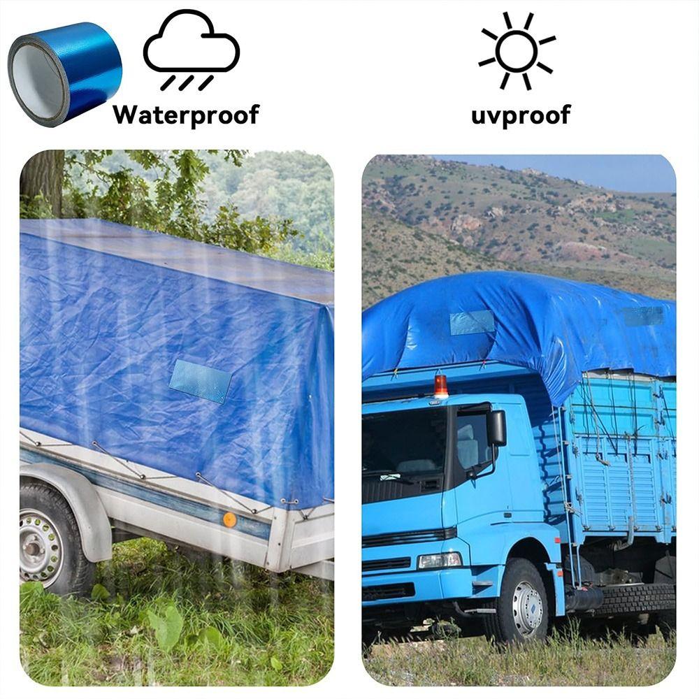 New Waterproof Tarpaulin Repair Tape UV Proof Strong Adhesion Rainproof Cloth Tape Tear Resistance Tent Repair Patch