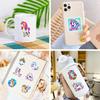 50pcs Cartoon Cute Rainbow Unicorn Stickers Pack for Scrapbooking Laptop Travel Luggage Laptop Wall Car Decoration Decal