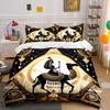 Egyptian Camel Pharaoh Decor Bedding Set with 1 Duvet Cover 2 Pillowcases Single Double King Queen, Gift