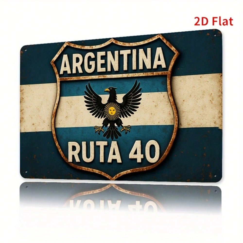

DPlate Vintage Tin Sign x Inch Argentina Ruta Metal Wall Decor for Home Kitchen Bar Office 20x30cm（7.8x11.8inch）