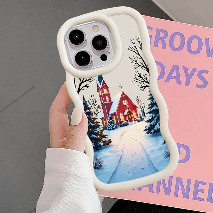 Winter Snow Merry Christmas Soft Phone Cover Case for iPhone 15 Plus 14 16 Pro Max 11 XR 12 8 17 Air 13