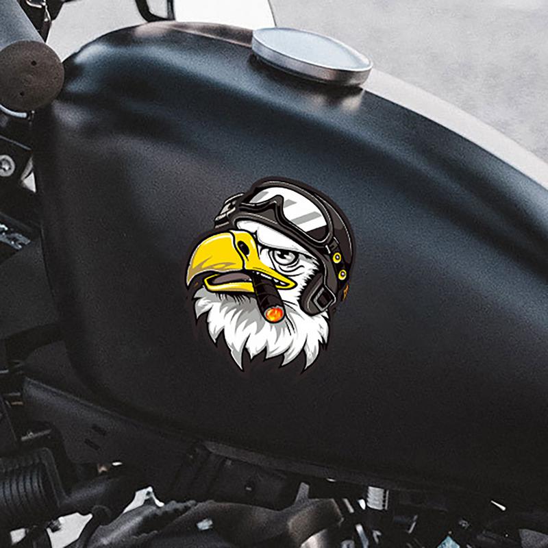 Grappige Motorfiets Sticker Brullende Adelaar Ontwerp Perfect Voor Voertuig Motorfiets Auto's Laptop Maak Je Klaar Om Te Vlammen Met Dit Rook