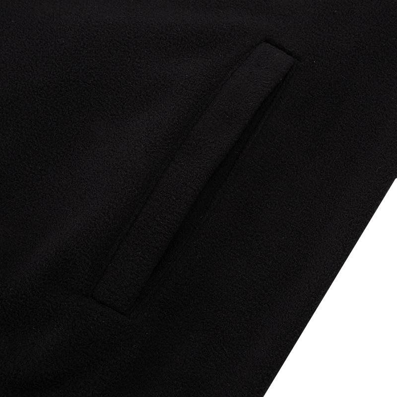 adidas Neo Sport Casual Logo Half-Zip Stand Collar Pullover Long Sleeve Sweatshirt Men Tops Black HN8735