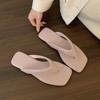 Fashion SUOJIALUN 2025 Summer New Candy Color Women Slipper Fashion Soft Flat Heel Outdoor Casual Slides Open Toe Outdoor Beach Sandal