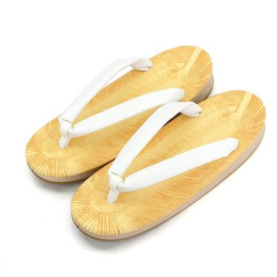 Takeharu Žlté Chiba Zori Vyrobené z Gumy Pevné Yosakoi Veľkosť Oválny Tvar Dámske Sandále, Japonsko, Podrážka, Farba, Štýl, M, Biela,