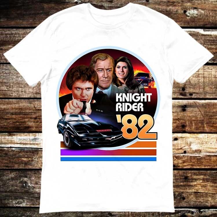 Knight Rider Kitt 2000 Micheal Knight TV Series 80 s Retro Car T Shirt 6055 Unisex T-Shirt XXXL
