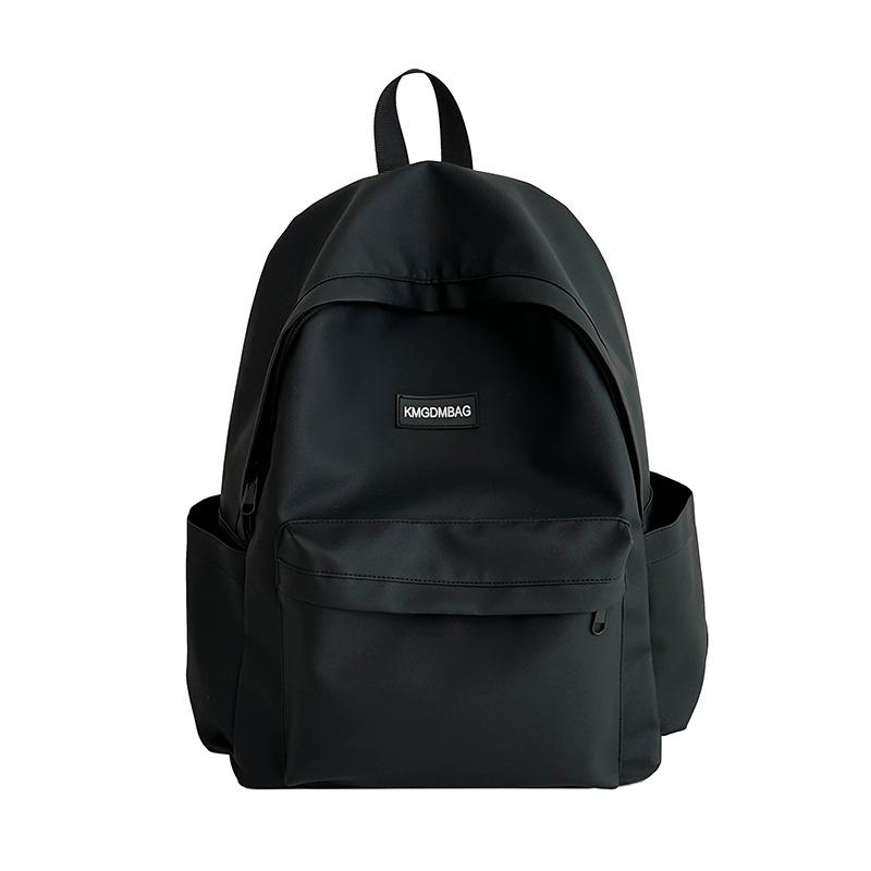 Schoolbag for Girls, Junior High School, Senior High School and College Students, Solid Color, Simple Style, Couple's Same Style Backpack for Girls