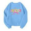 Children's Fashionable Lightweight Long-sleeved Round Neck Pullover With Pockets Printed Pullover