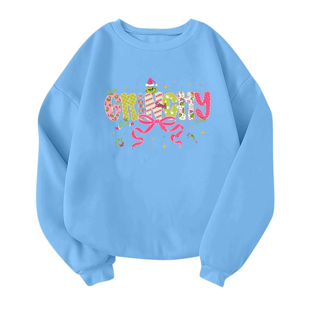 Children's Fashionable Lightweight Long-sleeved Round Neck Pullover With Pockets Printed Pullover