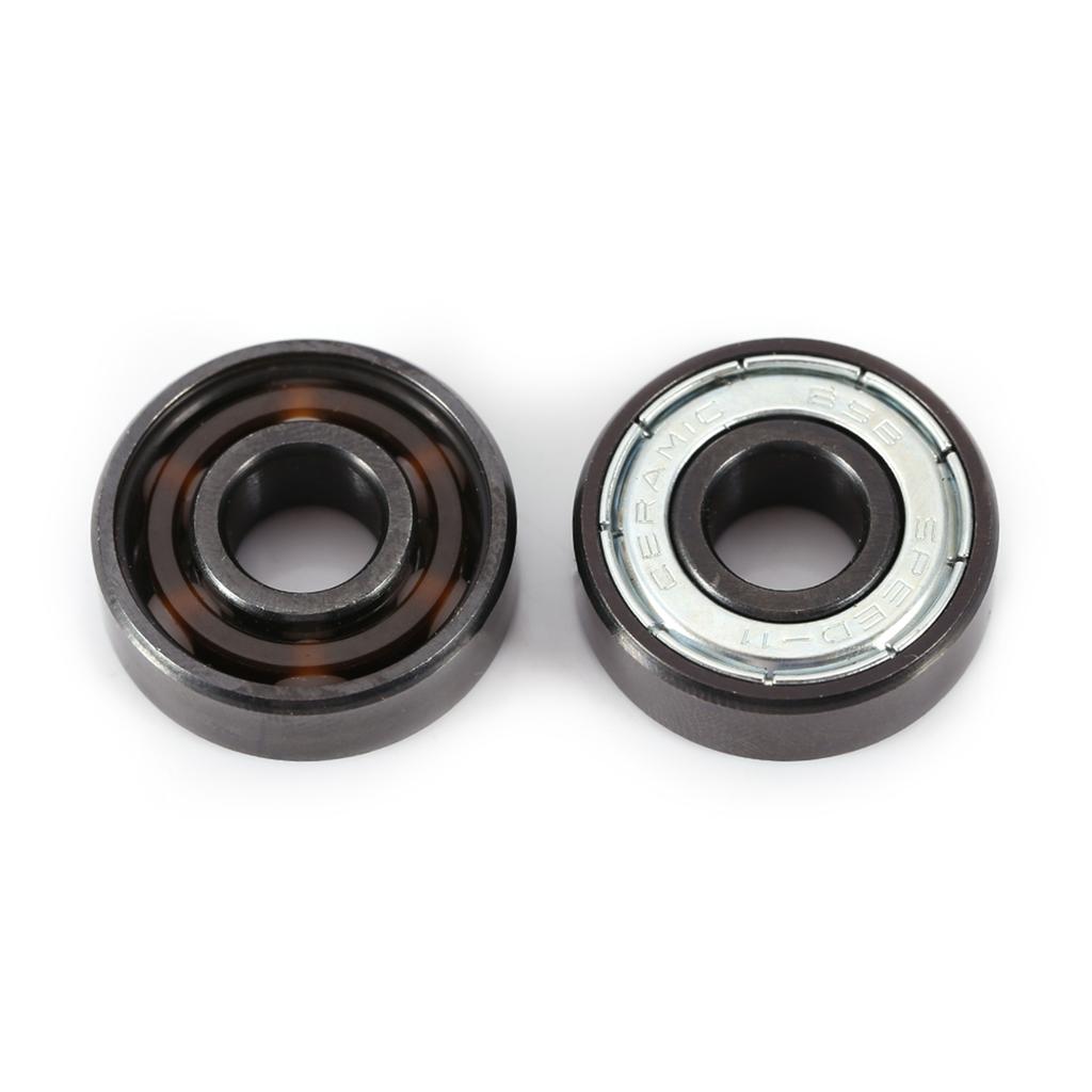 16pcs Set Inline Roller Skate High Speed 608 Bearings Single Side Shield Ceramic Balls