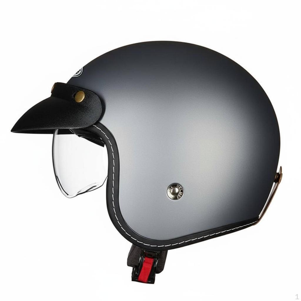Retro Half Helmet 3C Certified Breathable Riding Headgear for Men, Women, City Commuting M