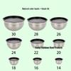American-Style Silicone-Lidded Salad Bowl Set - Stainless Steel, Multi-purpose for Cooking, Baking, and Egg Beating.