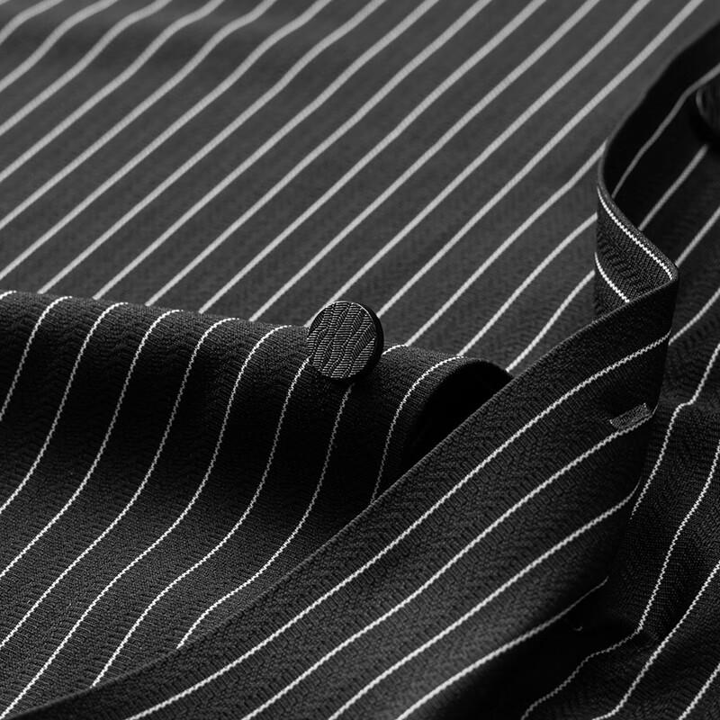 Men's Plus Size Ice Silk Striped Short Sleeve Shirt