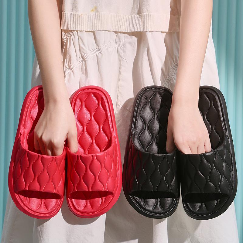 Non-slip bathroom slippers men's summer bath sandals women's home cool slippers