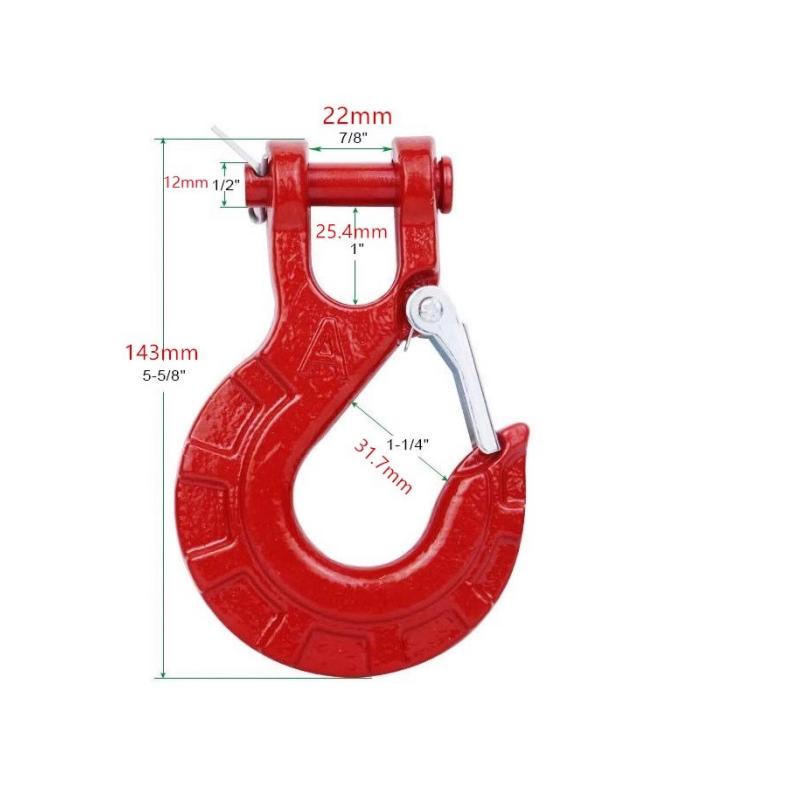 16Ton Die Forged Hook For 12000lbs Winch Towing Rope ATV UTV Tow Trailer , Boat Part, Marine