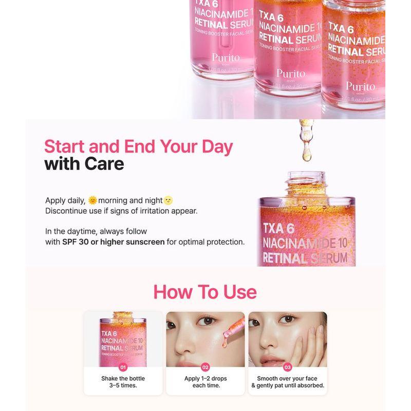Purito SEOUL - TXA 6 Niacinamide 10 Retinal Serum