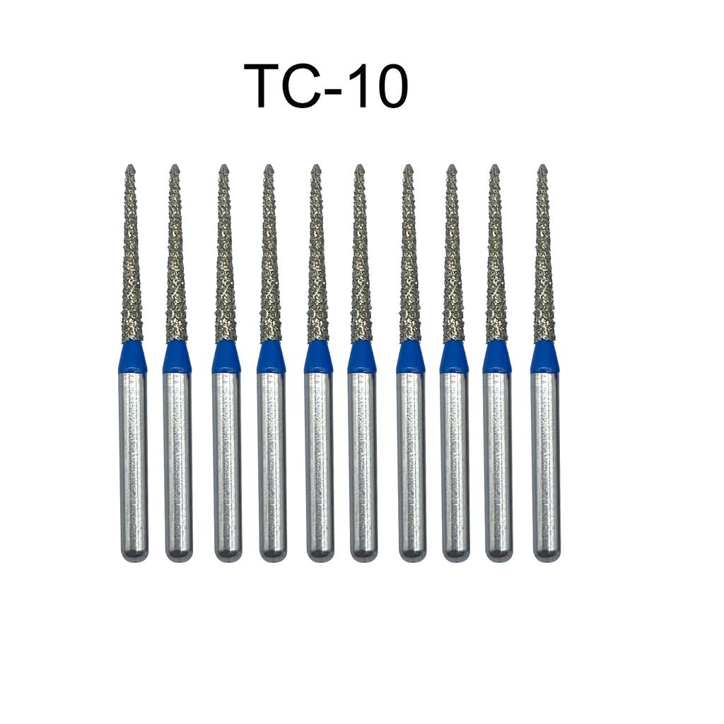 Nun Ck 10 Stück/Packung Dental Diamantbohrer für Hochgeschwindigkeits-Handstück Zahnarztbohrer FG-Serie Durchmesser 1,6 mm