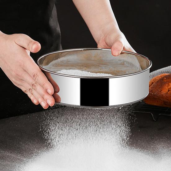 

Сетчатый фильтр высокой твердости, антикоррозийный, 60 сеток, круглый просеиватель из нержавеющей стали 304 для муки, инструмент для выпечки 60 Grit