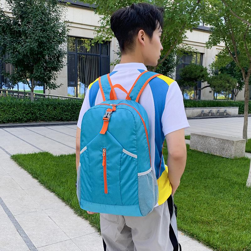 Large-Capacity Minimalist Unisex Foldable Outdoor Backpack for Students