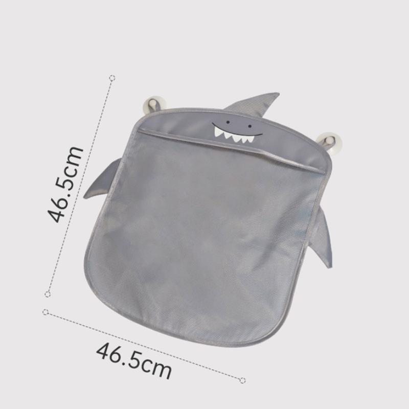 Mesh Bath Toy Storage Organizer with 2 Suction Cups Hanging Mesh Bathtub Toy Holder Bath Toy Storage Bag for Kids and Baby