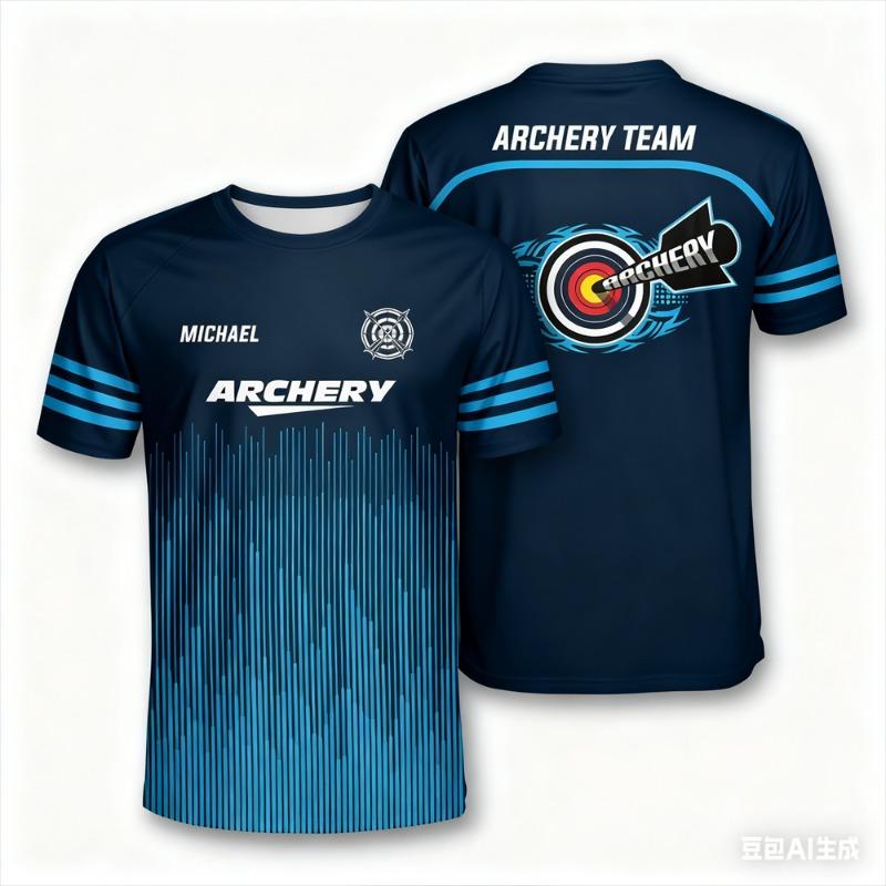 Lustige Herren-T-Shirts Mode Personalisierter Name Kurzarm-Tees Lässige O-Ausschnitt Lockere Oberteile Bogenschützenverein Teamkleidung