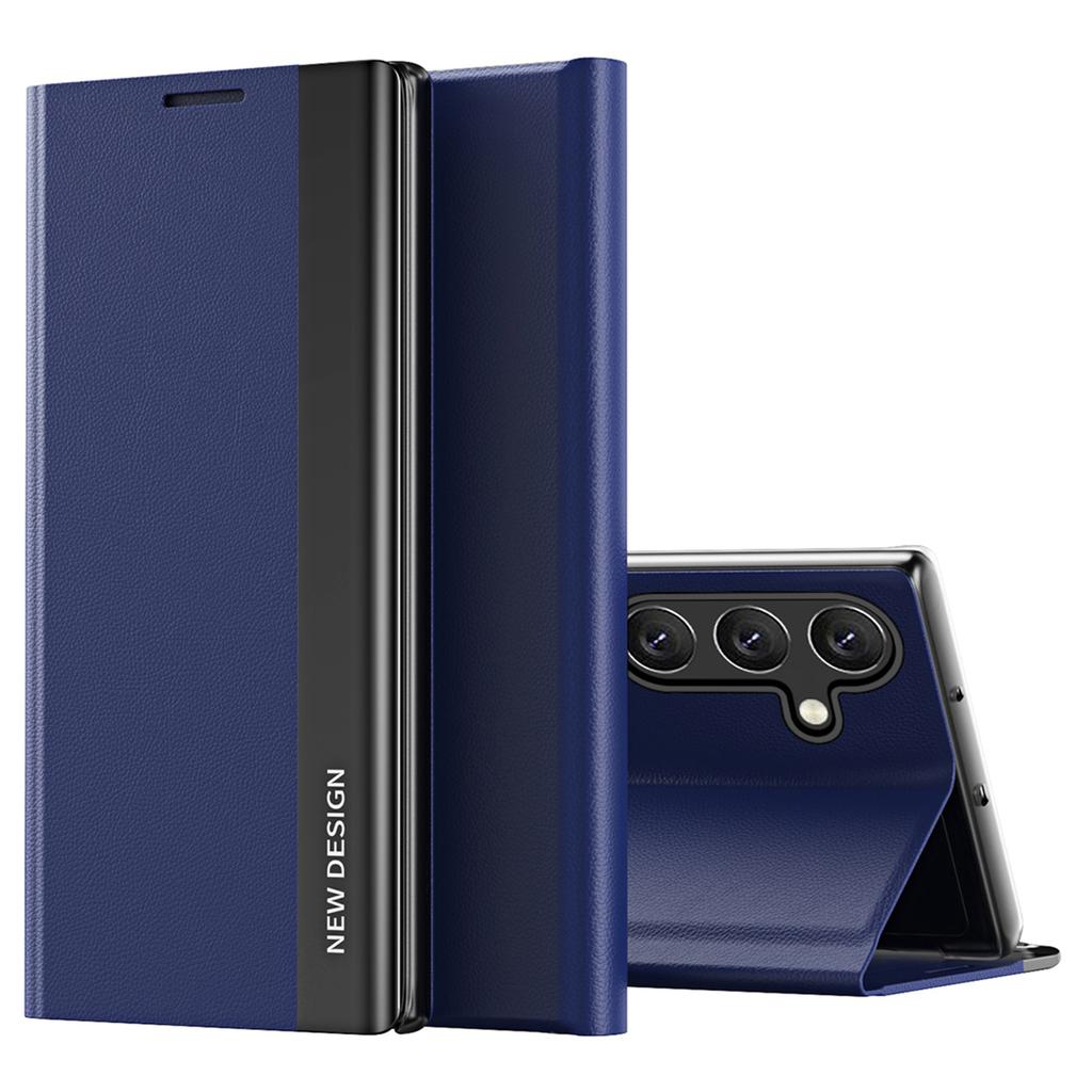 For Samsung Galaxy A25 5G (Global) (161.0x76.5x8.3mm) Case Drop-proof PC Shell+Leather Stand Phone Cover