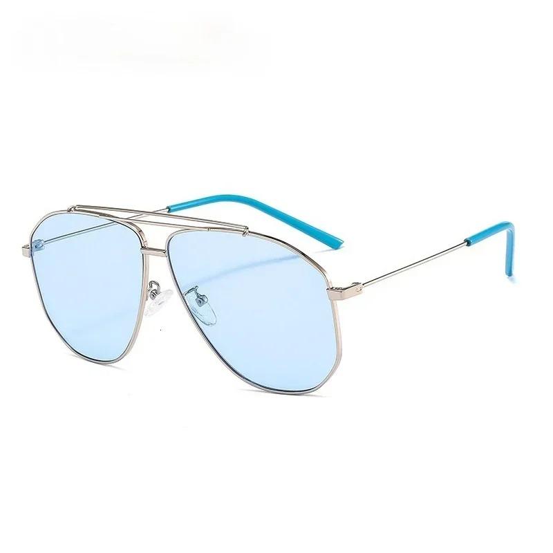 New Women Sunglasses Retro Large Frame Sun Glasses Trend Outdoor Holiday Man Eyeglasses Toad Mirror UV400